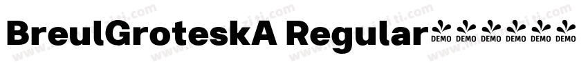 BreulGroteskA Regular字体转换